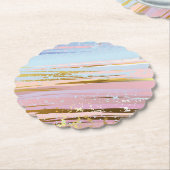 Getextureerde roze achtergrond kartonnen onderzetters (Gekanteld)