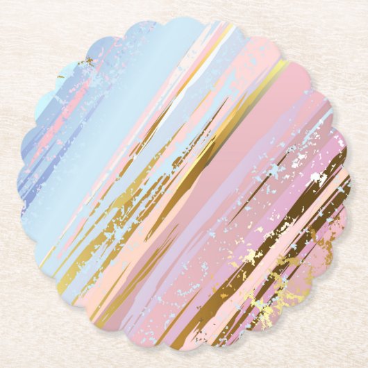 Getextureerde roze achtergrond kartonnen onderzetters (Voorkant)