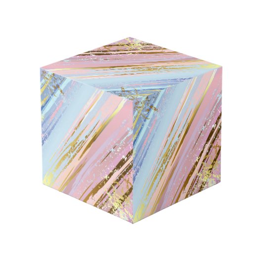 Getextureerde roze achtergrond kubus (Achter hoekig)