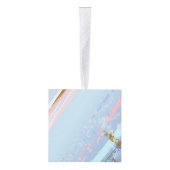 Getextureerde roze achtergrond kubus ornament (Rechts)