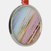 Getextureerde roze achtergrond metalen ornament (Rechts)