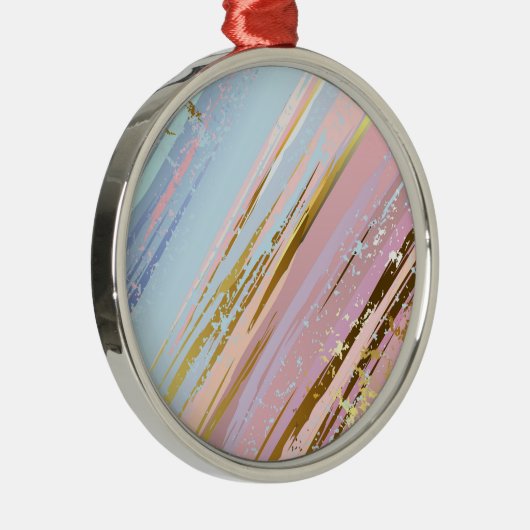 Getextureerde roze achtergrond metalen ornament (Rechts)