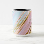 Getextureerde roze achtergrond mok (Midden)