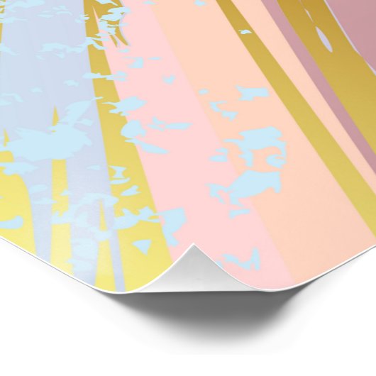 Getextureerde roze achtergrond perfect poster (Hoek)