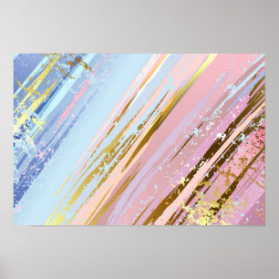 Getextureerde roze achtergrond poster