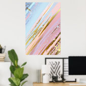 Getextureerde roze achtergrond poster (Thuiskantoor)