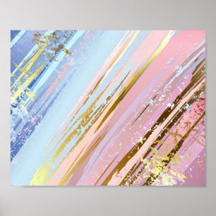 Getextureerde roze achtergrond poster