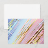 Getextureerde roze achtergrond RSVP kaartje (Voorkant / Achterkant)