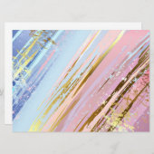 Getextureerde roze achtergrond save the date (Voorkant / Achterkant)