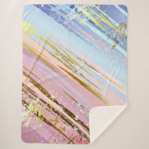 Getextureerde roze achtergrond sherpa deken