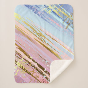 Getextureerde roze achtergrond sherpa deken