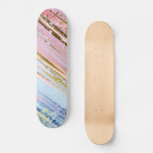 Getextureerde roze achtergrond skateboard (Voorkant)