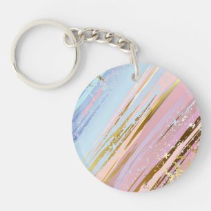 Getextureerde roze achtergrond sleutelhanger