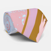 Getextureerde roze achtergrond stropdas (Opgerold)