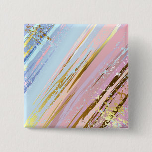 Getextureerde roze achtergrond vierkante button 5,1 cm