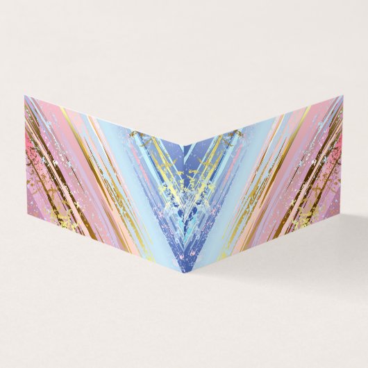 Getextureerde roze achtergrond visitekaartjes (Buitenkant)