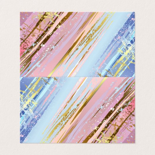 Getextureerde roze achtergrond visitekaartjes (Buitenkant ongevouwen)