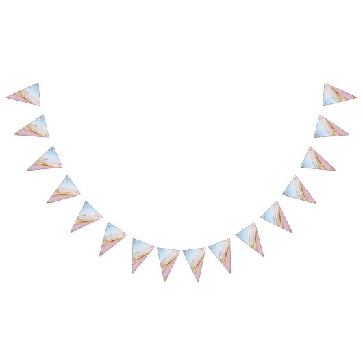 Getextureerde roze achtergrond vlaggetjes (Alle)