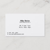 Getextureerde stof met houtsnede visitekaartje (Achterkant)