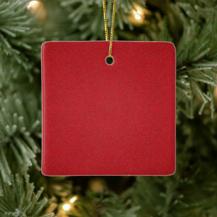 Getextureerde Tomato Red Custom Ornament