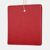 Getextureerde Tomato Red Custom Ornament (Links)