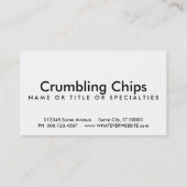 getextureerde wand van de colorado visitekaartje (Achterkant)