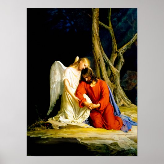 Gethsemane by Carl Bloch Poster (Voorkant)