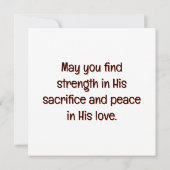 Gethsemane's gebed kaart (Achterkant)