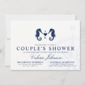 Getij van de liefde | Dual Seahorse Theme Couple's Kaart (Voorkant)