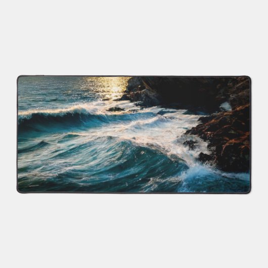 Getijden in Motion Desk Mat (Voorkant)