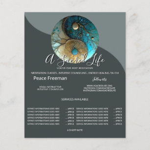 Getijden van Evenwicht Yin Yang Design Flyer