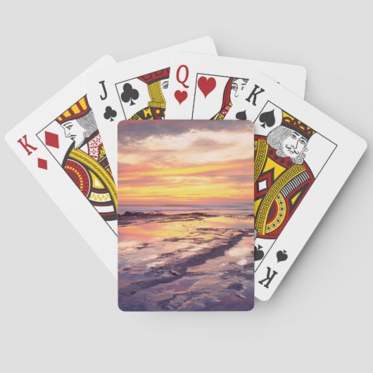 Getijdenpoelen bij Sunset Cliffs Pokerkaarten (Achterkant)
