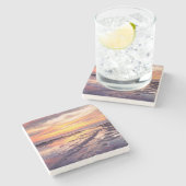 Getijdenpoelen bij Sunset Cliffs Stenen Onderzetter (Zijkant)
