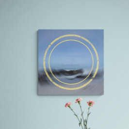 Getijdestroming Abstract zeegezicht Hedendaags Perfect Poster