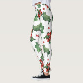 Getild kerstfeest met holle bessen leggings (Links)