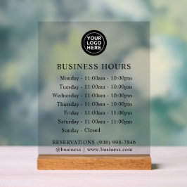 GETINT | Logo en kantooruren | Acrylteken Acryl Bord