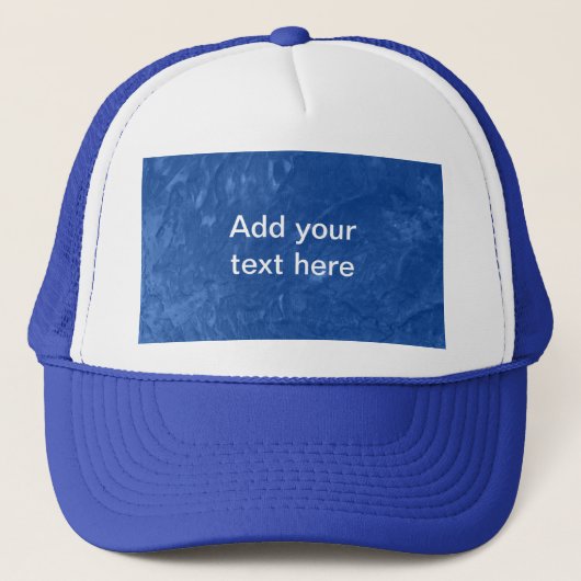Getinte gerimpelde textuur trucker pet (Voorkant)