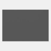 Getinte Trendige Zilveren Grijze Monogram met Vle Inpakpapier Vel (Voorkant 2)