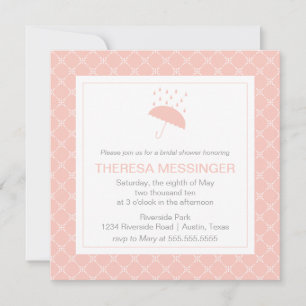 Getoond met Love-Bridal Shower Invitation Kaart