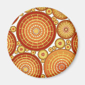 Getoonde wielen - koper en goud magneet (Voorkant)