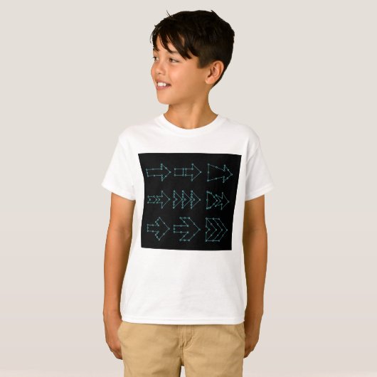 Getotte pijlen T-shirt (Voorkant volledig)