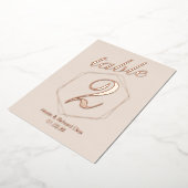 Getotte rand samengeperste Folie Folie Uitnodiging (Gedraaid)