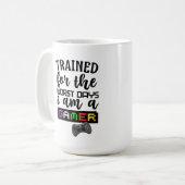 Getraind voor de ergste Mok (Voorkant links)