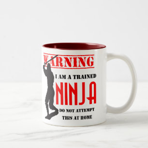 Getrainde Ninja Tweekleurige Koffiemok