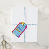 Getrainde Verjaardag Op Maat Cadeaulabel (Met Touw)