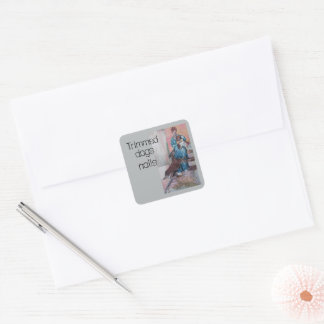 getrimde hondennagels Classic Ronde Stickers