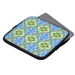 getrokken bellenpret/Greenleaf/Spiegel/ Laptop Sleeve