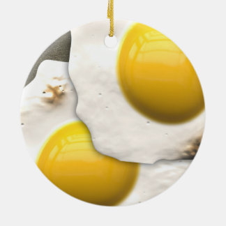 Getrokken eieren keramisch ornament