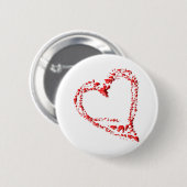 getropftes Herz Ronde Button 5,7 Cm (Voorkant /achterkant)