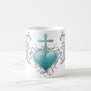 getrouw Crystal Blue Heart Koffiemok